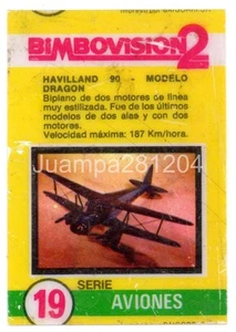 HAVILLAND 90 DRAGON #19 CROMO BIMBOVISION 2 1977 BIMBO CON DESGASTE / ARAÑAZOS - Imagen 1 de 2