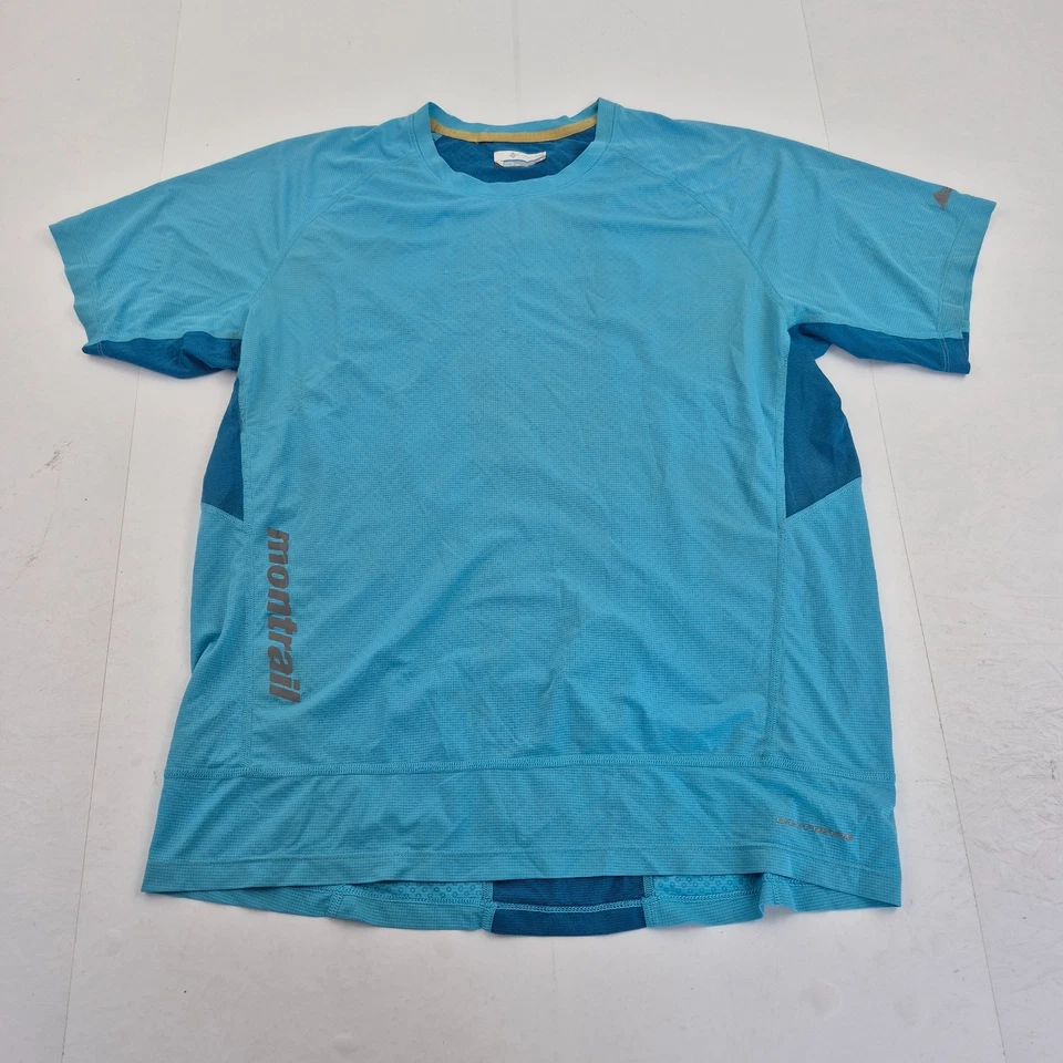 COLUMBIA T-Shirt Grande Azul Hombre Cuello Redondo Logo Ligero - Imagen 1 de 4