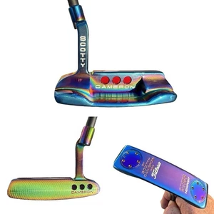 SCOTTY CAMERON BLUE RAINBOW PVD STUDIO SELECT NEWPORT 34” Putter W/Headcover - Picture 1 of 24