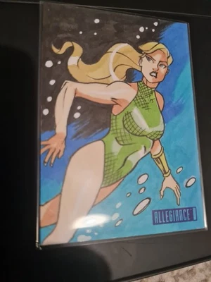 2023 UD Marvel Infinity Trilogy Namorita Sketch Card 1-of-1 - Image 1 of 2