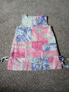 Lilly Pulitzer Kleinkind Mädchen ärmelloses Etuikleid Schildkröten Blumen Freizeit Gr. 2T - Bild 1 von 14