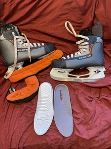 Easton Synergy EQ Ice Hockey Skates Size 8 W/ Blade Covers & New Insoles - Picture 1 of 11