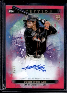 2024 Topps Inception Rookie and Emerging Stars Auto Jung-Hoo Lee rosa #/75 - Foto 1 di 2