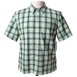Marmot Men's Plaid Button-Up Camp Shirt Green Short Sleeve Size L Casual NEW - Picture 1 of 10