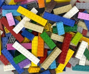 18 LEGO LARGE BRICKS BUILDING BLOCKS 2x4 2X6 2X8 2X10 MIXED COLORS 2x - Wide - Picture 1 of 6