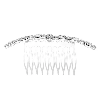 1 PC Creative Creative Oblong Rhinestone Accessorio per in metallo (argento) - Immagine 1 di 4