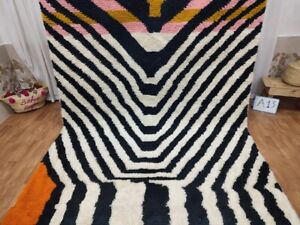 5'x8'|6'x9'|8'x10'|9'x12'|10x14Handmade Wool Berber Carpet Moroccan Wool Carpet