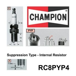 2x New CHAMPION Performance Driven Quality Platinum Spark Plug For Mg #RC8PYP4