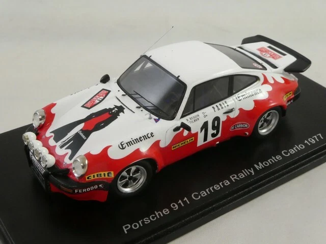 1 43 SPARK Porsche 911 Carrera #19 Rally Montecarlo 1977 Beguin Gillot S6614