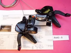 Shimano SL-R440 / 8 Speed ( FB ) Shifters - Black / leverset - NOS - Picture 1 of 6