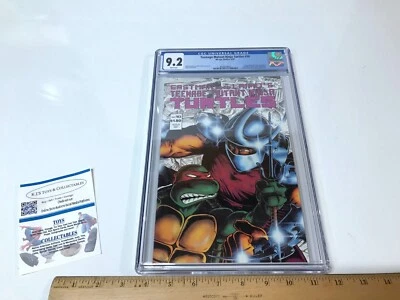 Mirage Teenage Mutant Ninja Turtles #10 CGC 9.2 Peter Laird. CGC 9.2 White Pages - Image 1 of 4