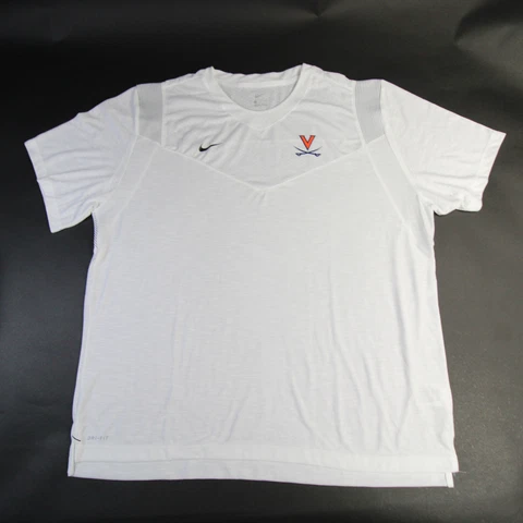 Virginia Cavaliers Nike Dri-Fit Short Sleeve Shirt Men's White New Cover