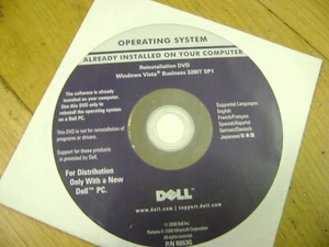 Microsoft Windows Vista Business 32-bit Reinstallation DVD with Service Pack 1 - Picture 1 of 3
