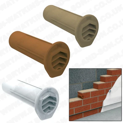 5x Drill Weep Vents Round Refurb Vent Cavity, Retaining Wall, Rendered Walls  - Image 1 of 2