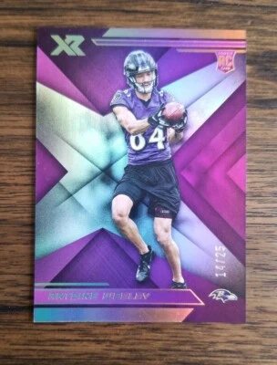 2019 Panini XR Purple Prizm Baltimore Ravens ANTOINE WESLEY Rookie RC 14/25 - Image 1 of 2