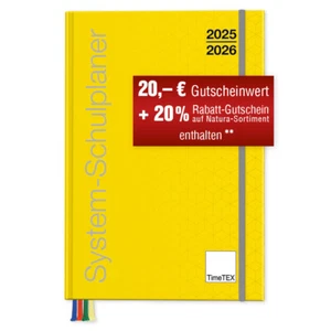 TimeTEX System-Schulplaner, Lehrerkalender A5 - 2025/2026 gelb 10750 - Bild 1 von 10