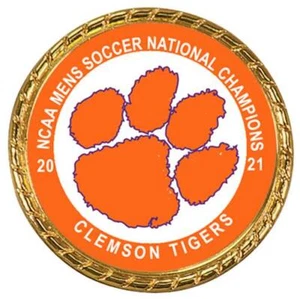 Clemson Tigers 2021  Mens Soccer National Championship Coin Double Sided - Picture 1 of 3