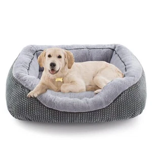 Medium Dog Beds for Medium Dogs Washable Rectangle Dog Bed Medium Size Dog Or... - Picture 1 of 8