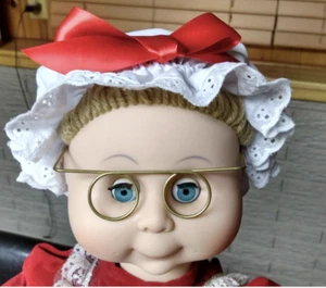 Doll size Mrs. Claus Muffin Cap, Betsy Ross, Little Miss Muffin hat - any color - Picture 1 of 5