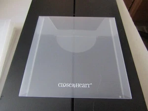 Lot 10 Close To My Heart 6X6 Plastic Acrylic Storage Envelopes Free Shipping - Picture 1 of 4