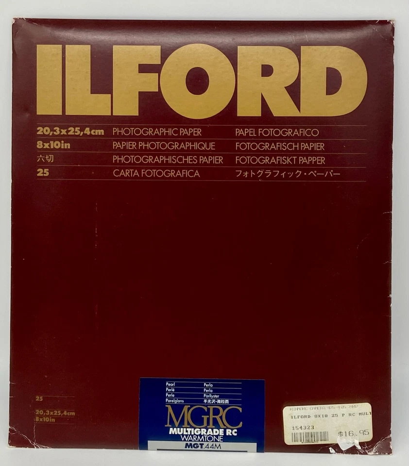ILFORD Multigrade Warmtone RC T44m 8x10/25 Sheets Pearl