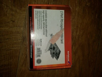 2 Port PCI-Express SATA Card StarTech PEXSATA22 NIB - Image 1 of 4