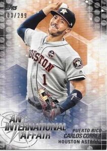 2018 Topps Update Carlos Correa An International Affair SCHWARZ /299 # IA-32 - Bild 1 von 1