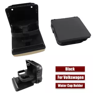 Black Car Rear Armrest Water Cup Holder For VW GTI Golf MK5 MK6 Jetta Rabbit - Picture 1 of 5