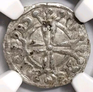 Raymond V Frankreich Provence NGC AU 58 Silber Denier Tempelritter Kreuzritter - Bild 1 von 19