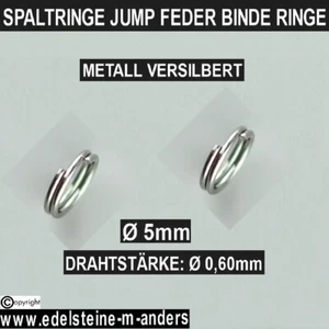 Spaltringe Sprengringe Splitringe Binderinge Verbindungsringe Ø 5mm 50 Stück DIY - Bild 1 von 1