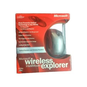 Vintage Microsoft Wireless IntelliMouse Explorer USB PC/Mac Mouse (M03-00001) - Picture 1 of 5
