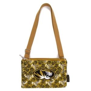 Missouri Tigers Mizzou Purse Bloom Quilted Crossbody Handbag - Picture 1 of 6