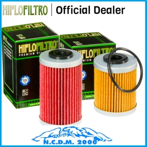 Pair Oil Filters HIFLO Beta RR Enduro4T 250/400/450/525/KTM EXC Racing 250/400 - Picture 1 of 1
