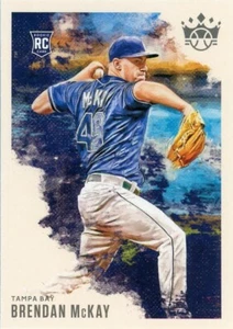 2020 Panini Diamond Kings Baseball Rookie Brendan McKay Tampa Bay Rays #162 RC - Picture 1 of 2
