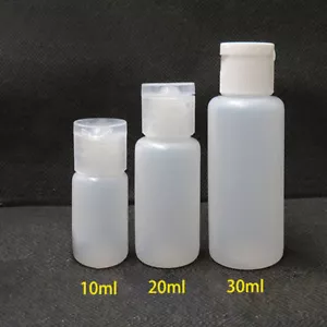 10/20/30ML Plastic Sample Vial Flip Cap Empty Essential Squeeze Bottle Container - Picture 1 of 7