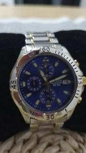 watch Citizen quartz 0510 men chronograph analog gold tone - Picture 1 of 7
