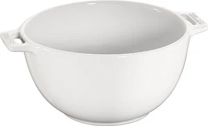 Insalatiera ceramica polvere insalatiera frutta ciotola rotonda bianco puro 18 cm - Foto 1 di 1