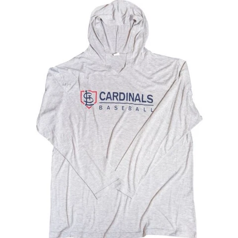 St. Louis Cardinals Gray Long-Sleeve Hooded Pullover Shirt - 4/2/23 SGA - NEW XL Cover