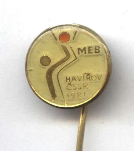 pin FIBA BASKETBALL EUROPEAN CHAMPIONSHIP HAvirov 1981 badge - Picture 1 of 1
