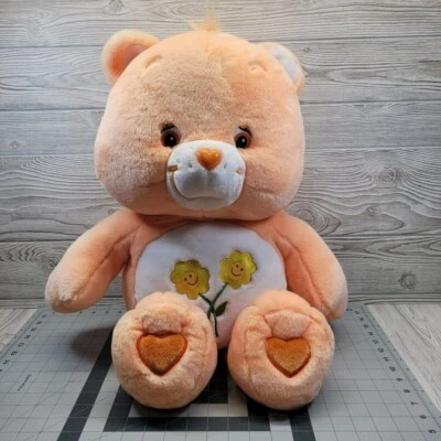 Cuidado Osos Amistad Oso Peluche Flores Sonrientes Peluche De Colección 2002 26 pulgadas Foto 1 de 4