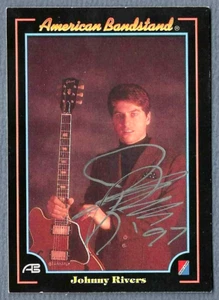 Johnny Rivers handsignierte signierte American Bandstand Karte mit Echtheitszertifikat - Bild 1 von 3