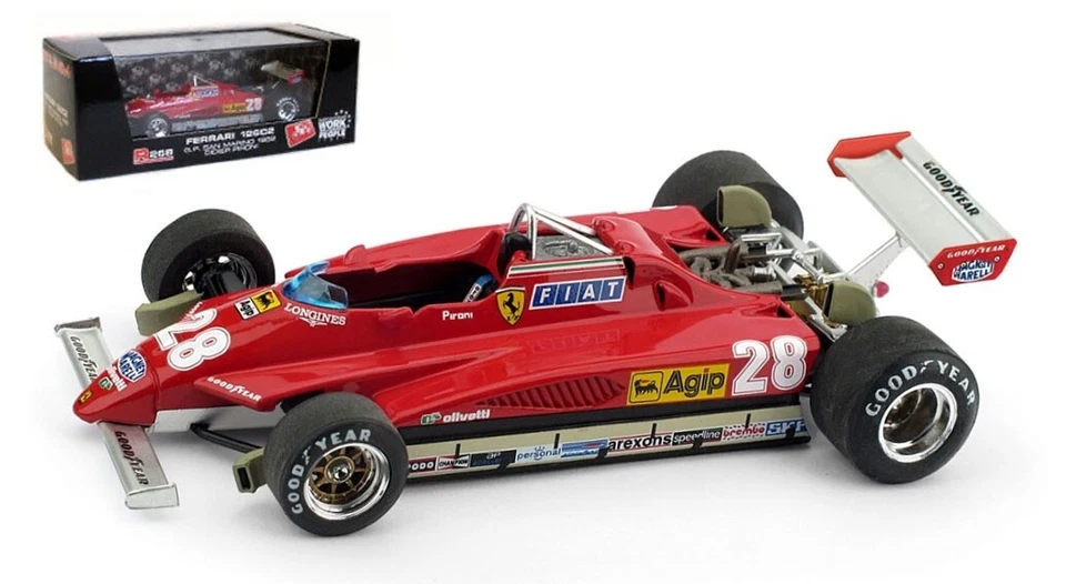 Brumm R268 Ferrari 126C2 Turbo San Marino GP 1982 - Didier Pironi escala 1/43 Foto 1 de 1