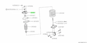 Montaje de puntal delantero para: Subaru Impreza GC8 GF8 WRX STI 98-00 - Imagen 1 de 1