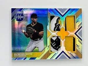 2017 PANINI ELITE LIMITED EDITION KE'BRYAN HAYS LOGO PATCH 4/5 PITTSBURGH PIRATE - Picture 1 of 2