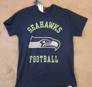 Men's Majestic NFL Seattle Seahawks Shirt Blue Size M NEW!!! - Bild 1 von 2