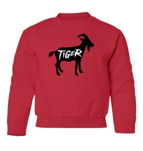 Golf Legend TIGER WOODS GOAT Greatest Of All Time Youth Crewneck Sweater - Picture 1 of 3