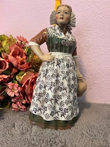 Rara statuina porcellana Dahl Jensen #1210 ragazza di Aalborg - nessun danno - 12,5" - Foto 1 di 8