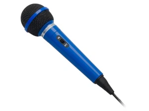 Handmikrofon Dynamisches Mikrofon  Ein und Ausschalter Blau 6,3mm - Zdjęcie 1 z 1