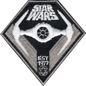 Star Wars Imperial Forces Darth Vader Tie Interceptor Lucasfilm Iron On Patch - Picture 1 of 2