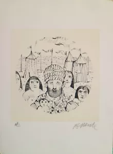Lithography lithographie Litografia POSSENTI Antonio P.di A." Sogno " - Foto 1 di 2